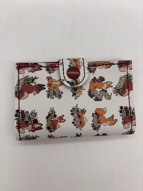 Foxes with attitude card wallet with lobster claw key chain e